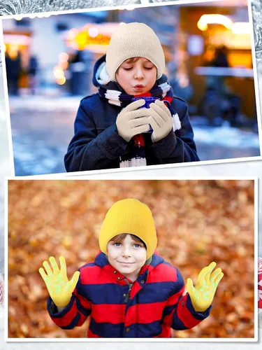 Miniatura 4 de Paquete de 100 gorros y guantes antideslizantes para niños, gorro de punto cálido, guantes de invierno a granel para niños y niñas