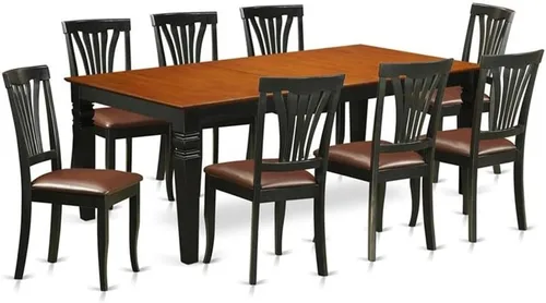 Miniatura 14 de East West Furniture LGAV5-BCH-W - Juego de cocina de 5 piezas que incluye una mesa de comedor rectangular con hoja de mariposa y 4 sillas de asiento