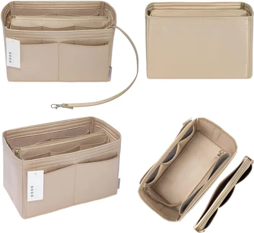 Miniatura 3 de ZTUJO Organizador de bolso, organizador de bolsa de fieltro con cremallera de metal, bolso y moldeador de bolso, para Speedy Neverfull Tote, 7