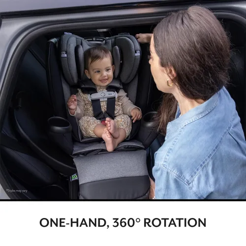 Miniatura 8 de Asiento de automóvil rotativo todo en uno Evenflo Gold Revolve360 Extend con SensorSafe (Negro Onyx)