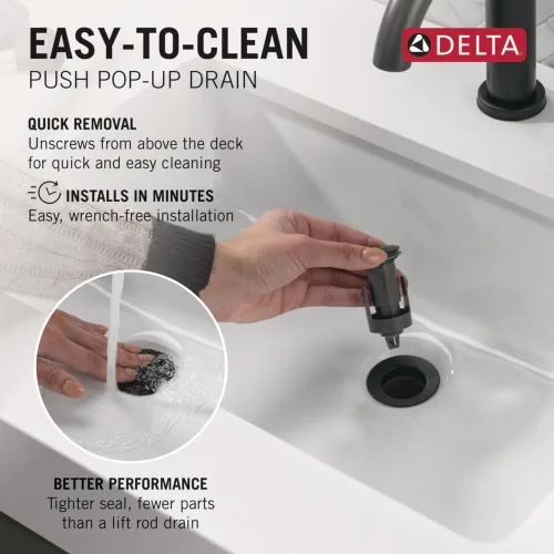 Miniatura 8 de Llave Delta Faucet, 559LF-BLMPU Mate negro