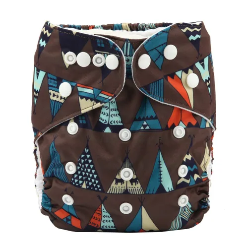 Miniatura 11 de Pañal de bolsillo para bebé, reutilizable, lavable, 8 libras a 36 libras (flecha)