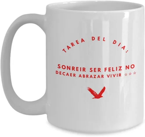 Miniatura 4 de Taza Cafe Sonreir Vaso, taza de café divertidas, tazas personalizadas, taza de café inspiradoras, taza con mensajes positivos., 11onza, Negro