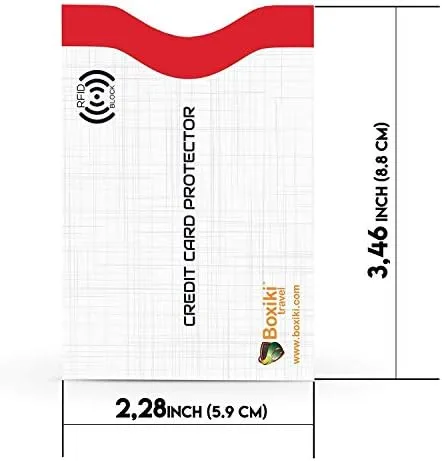 Miniatura 4 de Boxiki Travel - Fundas de bloqueo con código de color (12 fundas para tarjetas de crédito), color blanco