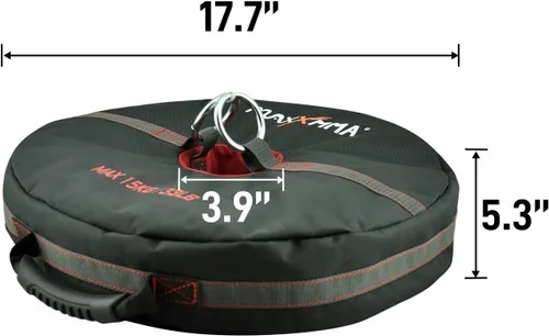 Miniatura 5 de MaxxMMA bolsa de entrenamiento de peso funcional con doble extremo y ancla (sin relleno) - Bolsa de boxeo para entrenamiento de boxeo, artes