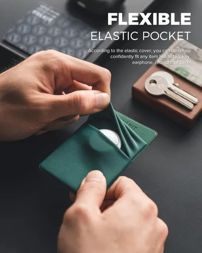 Miniatura 3 de VULKIT Soporte para tarjetas de teléfono, delgada, elástica, adhesiva, cartera, tarjeta, fundas para tarjetas de crédito, adhesivo para la parte