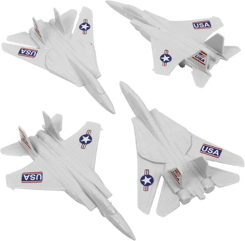 Miniatura 10 de TimMee Aviones de Combate de Plástico Army Men - 4 Aviones Azules Fabricados en Estados Unidos
