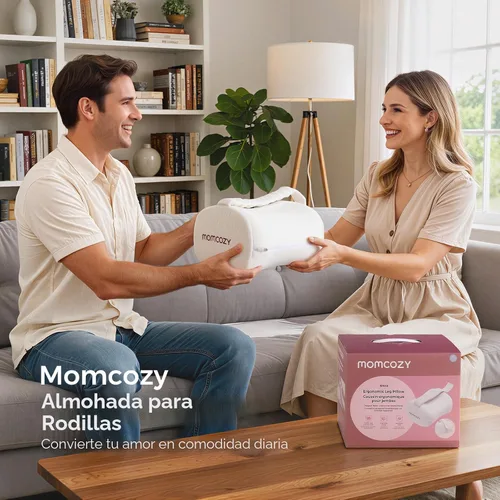 Miniatura 8 de Momcozy Almohada de rodilla para dormir de lado, espuma viscoelástica suave y diseño sin pellizcos, alivia el dolor de rodilla, piernas y ciática