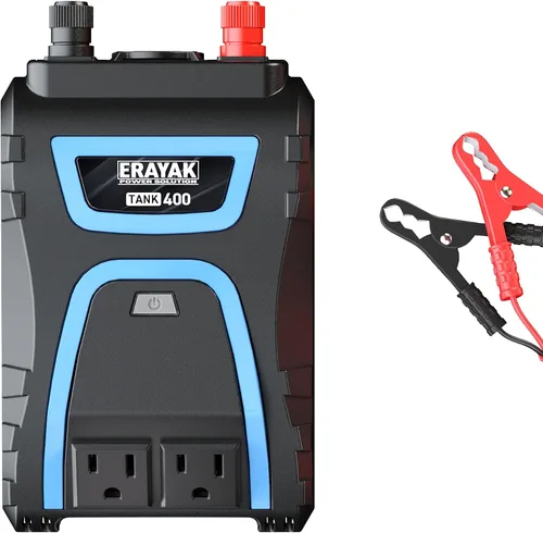 Miniatura 11 de ERAYAK Cargador de coche de 200 W e inversor de corriente con salida de CA de 110 V - Accesorio de coche premium Adaptador de encendedor