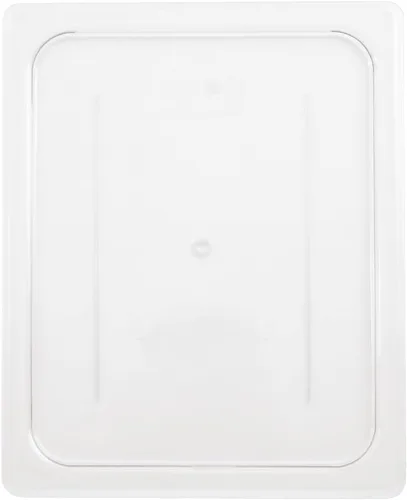 Miniatura 2 de Cambro 20CWC135 Camwear - Cubierta para bandeja de alimentos de 1/2 tamaño plano, transparente, caja de 6
