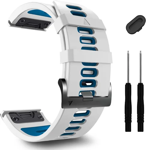 Miniatura 15 de ZPJPPLX 26mm Correas de reloj de fácil ajuste para tactix 8 Fenix 8 51mm 7X Pro 6X 5X, correas deportivas de silicona suave compatibles para Garmin
