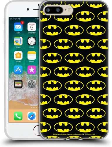 Miniatura 182 de Head Case Designs Funda de gel con licencia oficial de Batman DC Comics Bat Signal Logos [protección de grado militar] compatible con Apple iPhone 7