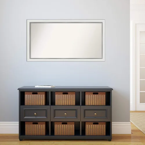 Miniatura 1105 de Amanti Art Espejo personalizado, espejo estrecho de baño de oro blanco, espejo de pared o espejo de tocador de baño sobre el fregadero