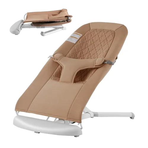 VEVOR Gorila para bebé, asiento plegable para bebés de 0 a 9 meses, silla gorila para recién nacidos con 2 ángulos reclinables y arnés de 3 puntos,