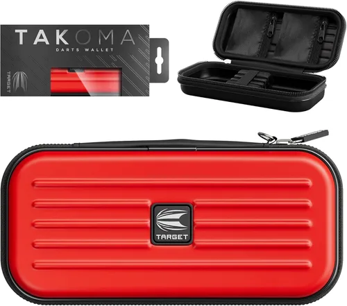 Miniatura 13 de Target Darts Funda de dardos Takoma, tamaño regular, negra Guarda 3 dardos completamente ensamblados y accesorios Estuche con bolsillos con Negro