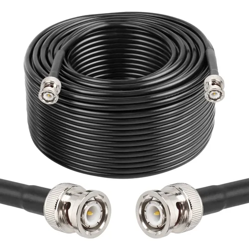 Miniatura 11 de MOOKEERF Cable BNC - 1 pie 2 piezas RG58 50 ohm macho a macho cables coaxiales de extensión BNC de baja pérdida para antenas, radios RF, módems