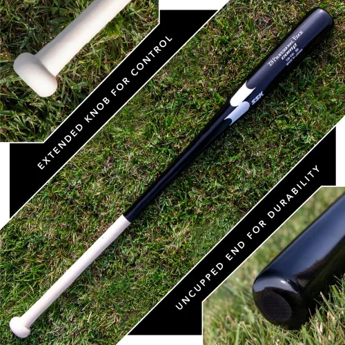 Miniatura 6 de SSK Z9 Professional Edge Comp Coaches - Bate de madera Fungo de 33 pulgadas, 35 pulgadas, 37 pulgadas, béisbol y sóftbol, más de 22