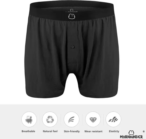 Miniatura 4 de Boxers cortos para hombre, paquete de 3 bóxers para hombre, ropa interior suave, cómoda y transpirable