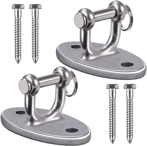 Miniatura 9 de BeneLabel Wall Ceiling Mount Bracket for Suspension Strap Trainer, 2800lb Capacity, Body Weight Strength Training Systems, Aerial Yoga Swing, 1