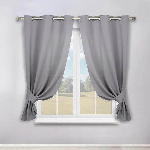Miniatura 208 de Superior Cortinas Opacas, Oscurecimiento de Habitación, Dormitorio, Cortinas, Cocina, Acentos de Ventana de Sala de Estar, Bloqueo Solar, Térmico