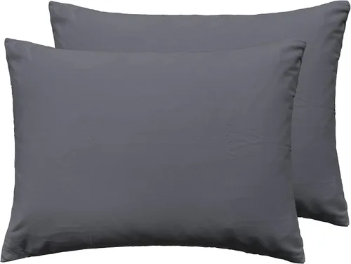 Miniatura 8 de Fundas de almohada suaves 100% algodón con cremallera, fundas de almohada acogedoras y ligeras, protector de almohada de fácil cuidado, juego de 2