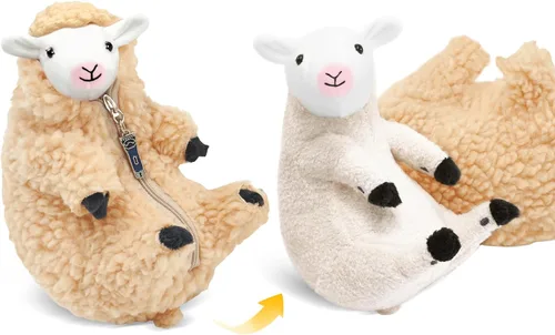 AGRIMONY Lindos Animales de Peluche de Oveja Rapada, Pequeños Peluches Kawaii de Cordero, Juguetes de Peluche, Regalos Divertidos para Pascua San