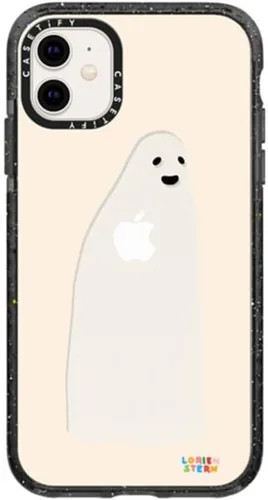 Miniatura 104 de CASETiFY Impact - Funda para iPhone 11 - Flower Power Retro - Negro Transparente