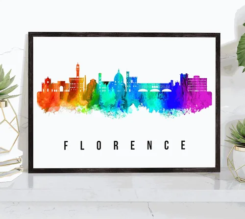 Miniatura 28 de Póster de Kazan Skyline Russia, pintura de paisaje urbano de Kazán, póster de Rusia, impresión de paisaje urbano de Kazán y monumentos, arte