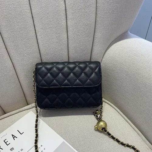 Miniatura 9 de Riñonera para mujer, mini bolsa cruzada Y2K, accesorios para cinturón para mujer, a la moda, Negro