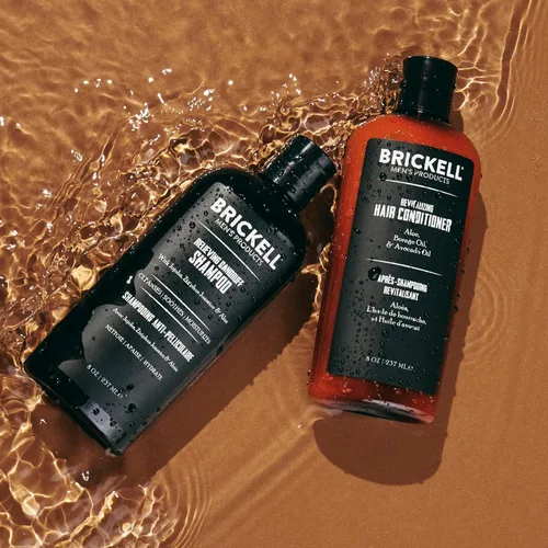 Miniatura 5 de Brickell - Rutina diaria para el cuidado del cabello, champú y acondicionador para la caspa para hombres, todo natural y orgánico, perfumado