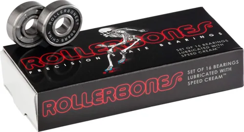 Miniatura 2 de Bones Rodamientos Rollerbones, paquete de 16, herramienta de rodamiento y una herramienta de patinaje CCS negra