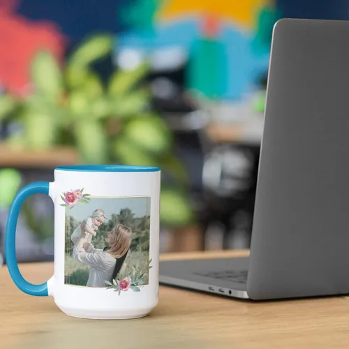 Miniatura 6 de Regalos para el primer día de la madre, taza de café personalizada con foto y nombre, 11 o 15 onzas, 10 opciones de color, taza personalizada
