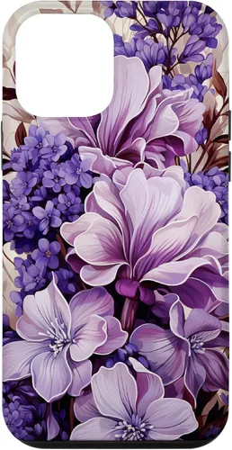 Funda para iPhone 12 mini Lavender Floral Purple Flower