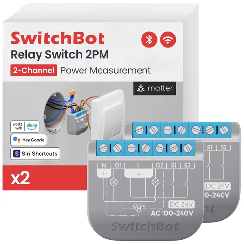 Miniatura 16 de SwitchBot Interruptor de relé inteligente (interruptor de relé 1PM US)