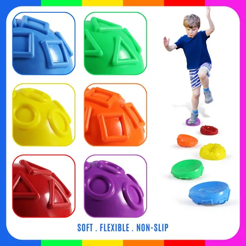 Miniatura 3 de Yes4All Hedgehog Balance Pods for Exercise, Core Body Balancing, Balance Pods for Youth & Adults with Hand Pump - Set of 5