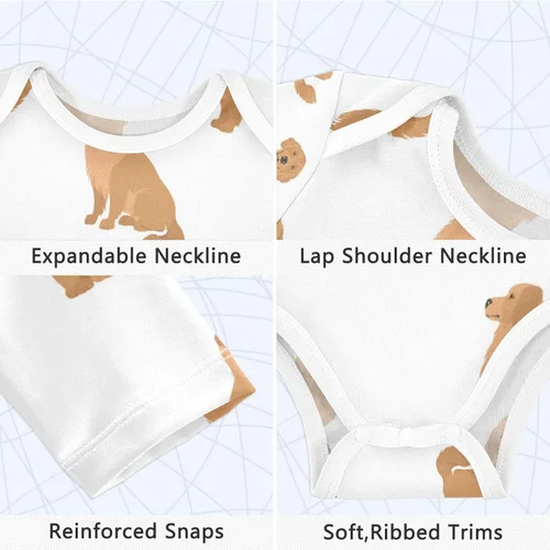 Miniatura 3 de vvfelixl Body de bebé negro Pug blanco manga larga algodón ropa de bebé para niños niñas 0-24 meses