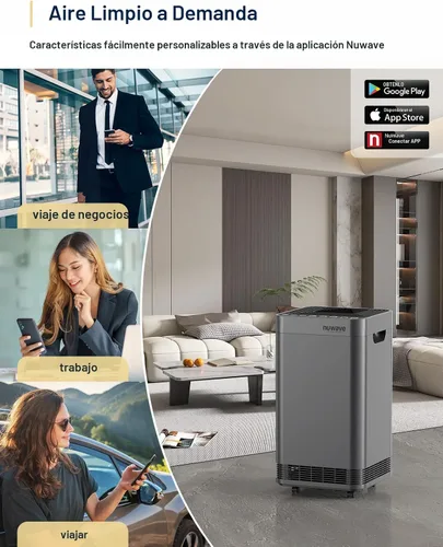 Miniatura 8 de Nuwave OxyPure Zero Plus - Purificador de aire, ahorro en reemplazos de filtros, cubre hasta 3210 pies cuadrados de habitación grande con potente