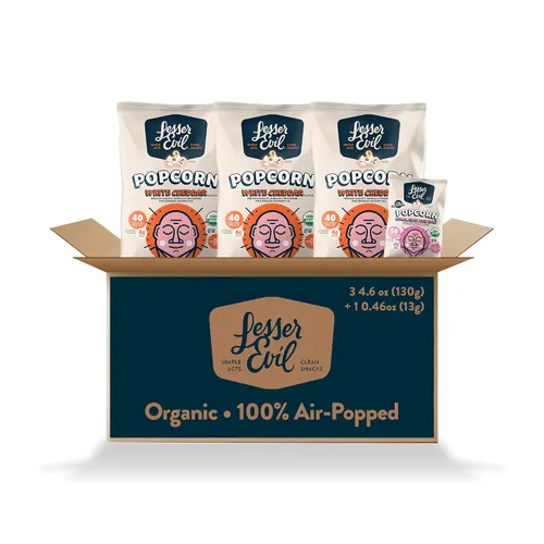 Miniatura 23 de LesserEvil Palomitas de maíz orgánicas "Avocado-licious", exclusivo de Amazon, calidad premium, mínimamente procesado, sin aceite vegetal, 4.6