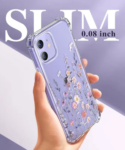 Miniatura 6 de GVIEWIN - Funda para iPhone 12 y iPhone 12 Pro con protector de pantalla + protector de lente de cámara, funda de poliuretano termoplástico