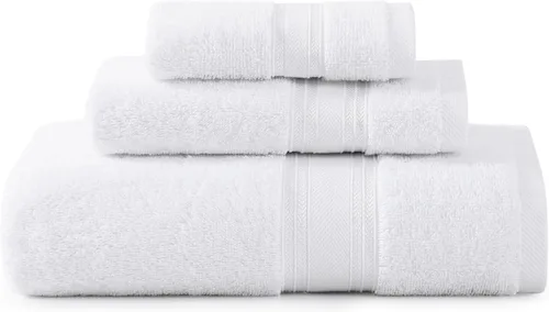 Miniatura 52 de Lane Linen Juego de 4 toallas de baño de 100 % algodón (35 x 66 pulgadas), juego de toallas de baño extragrandes de algodón sin torsión, secado Gris