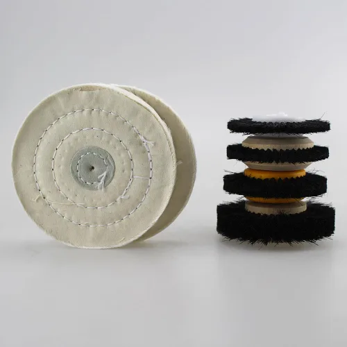 Miniatura 4 de Rueda de pulido de algodón para limpieza de pulido de herramientas rotativas Dremel, 6 uds