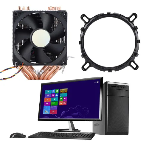 Miniatura 2 de Enfriador silencioso de CPU 800-2200 revoluciones/minuto CPU Cooler 6 Heatpipe disipación de calor adecuado para AMD, Intel 775, 1150, 1151, 1155