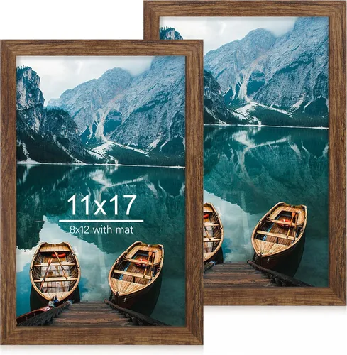 Miniatura 116 de Hongkee - Juego de 2 marcos de fotos, HK042515-MD5.5X8.5-BK(2PK)