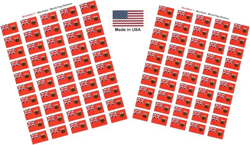 Miniatura 206 de 100 calcomanías de la bandera de Alaska; 1.5" x 1" hechas en Estados Unidos, calcomanías autoadhesivas de la bandera del estado para álbumes