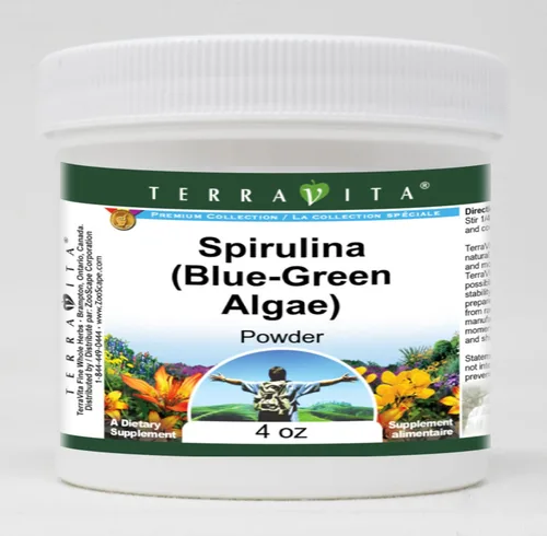 Spirulina (Algas Azul-Verde) Polvo (4 oz, ZIN: 511508)