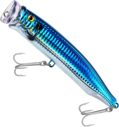 THKFISH Señuelos para pesca de agua salada de atún para pesca de surf, lubina con ojos 3D para atún GT peces grandes, 5.9 pulgadas, 1 unidad/3 1