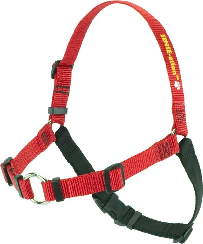 Miniatura 9 de Soft Touch Concept - Anillo de cuerpo disuasorio para tirar, L, rojo [arnés para perro]