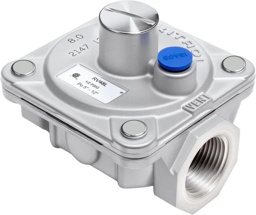 Miniatura 10 de Maxitrol RV47L Regulador de presión de gas propano líquido, rosca FPT de 1/2 pulgada, apertura de entrada y salida de 13/16 pulgadas, 1/2 PSIG