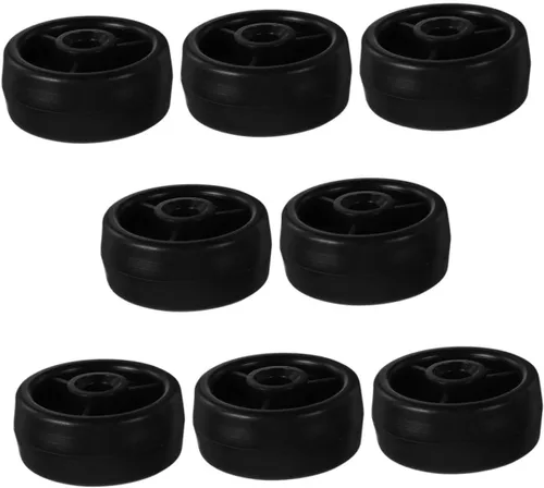 PRETYZOOM Ruedas de repuesto para equipos de fitness, 8 unidades, rodillos de desgaste silencioso para cintas de correr y bicicletas estáticas,