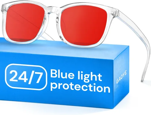 Miniatura 23 de Gaoye - Gafas de luz azul para computadora y juegos - Lentes anti rayos UV, resistentes a los arañazos y ajuste cómodo 2 negro y gris transparente
